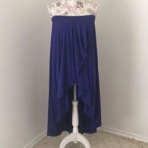 A hi low maxi skirt